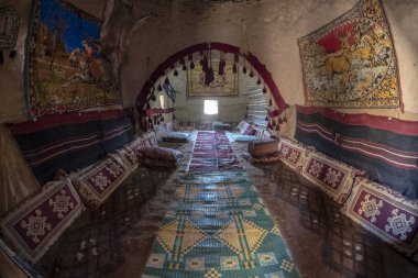 Şanlıurfa, Türkiye - 08 Eylül 2018: Şanlıurfa, Türkiye bir Harran evinde iç görünümünü üzerinde 08 Eylül 2018.