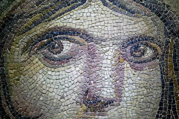 Gaziantep Turquia Junho 2014 Gypsy Girl Portrait Mosaic Gaziantep Zeugma — Fotografia de Stock