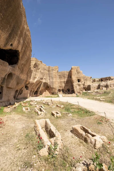 Graveyard of Dara Ancient city in Mardin, Turkey — Stock Photo, Image