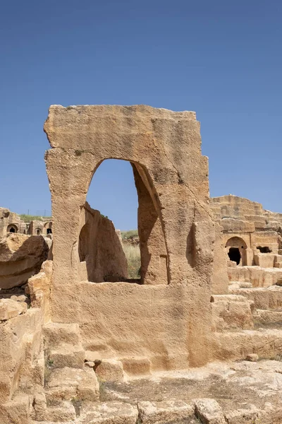 Graveyard of Dara Ancient city in Mardin, Turkey — Stock Photo, Image