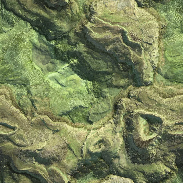 Vue aérienne depuis le plan aérien de montagnes sans couture fond de texture. Illustration 3d — Photo