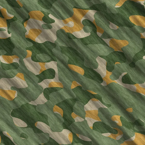 Pola kamuflase ilustrasi tanpa jahit. Gaya klasik bertopeng kamuflase cetak ulang. Warna hijau zaitun hitam tekstur hutan — Stok Foto