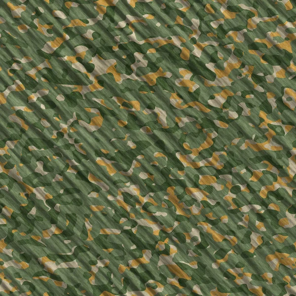 Camouflage patroon achtergrond naadloze illustratie. Klassieke kleding stijl maskeren camo herhaal print. Groen bruin zwart olijf kleuren bos textuur — Stockfoto