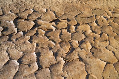 Arka plan doku kuru kırık toprak toprak kum veya dünya kuraklık sırasında