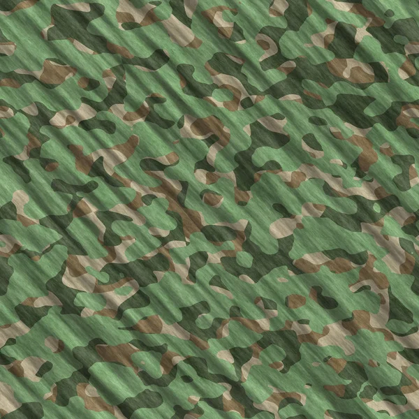 Camouflage patroon achtergrond naadloze illustratie. Klassieke kleding stijl maskeren camo herhaal print. Groen bruin zwart olijf kleuren bos textuur — Stockfoto