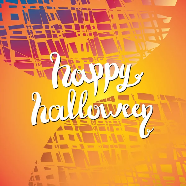 Happy Halloween belettering wenskaart ontwerp illustratie — Stockfoto