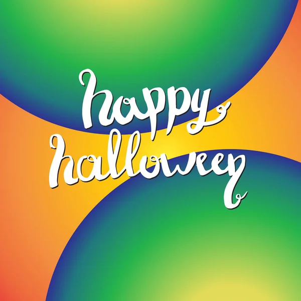 Ilustrasi desain kartu ucapan Halloween yang bahagia — Stok Foto