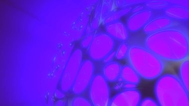 3D render kaotik Kafes Izgara hücresel mulecular yapısı ile yüksek poly kürenin kavramı. Sci-Fi arka plan ışık Tanrı ışınları ile boş alanda çokgen şeklinde. Fütüristik tasarım biyo