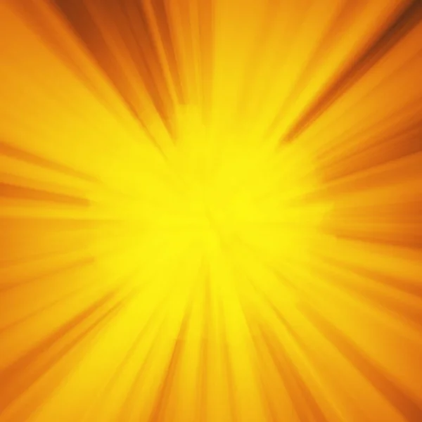Background with abstract explosion or hyperspeed warp sun God rays. Bright orange yellow light strip burst, flash ray blast. Illustration with copyspace for your text