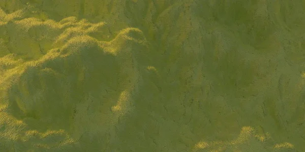 Collines vertes éclairées par la lumière du soleil chaud avec le fond blanc vue aérienne du dessus du drone ou de l'avion. Illustration 3D rendu — Photo
