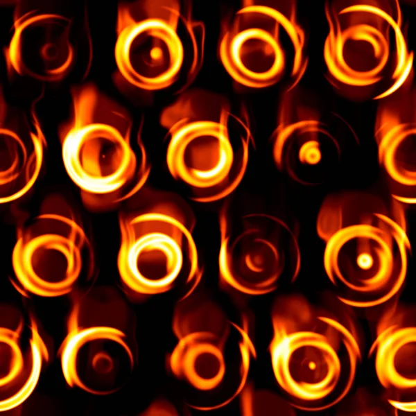 Plameny ohně plamen texturu pozadí. S vysokým rozlišením bezešvé polygonální kruhové geometrie buňky mřížky mřížky textura — Stock fotografie