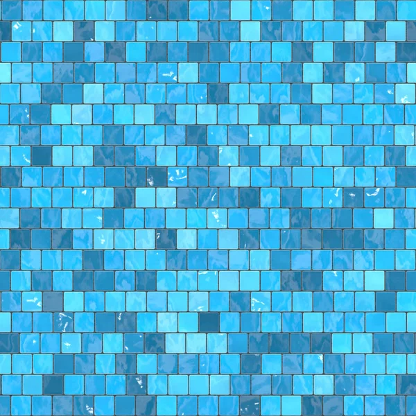 Fond mosaïque bleu céramique texture transparente dans la piscine ou la cuisine — Photo