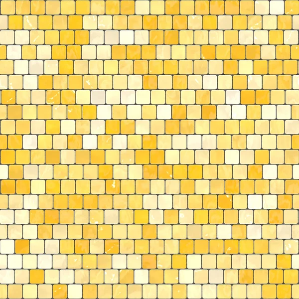 Céramique jaune orange mosaïque fond texture transparente dans la piscine ou la cuisine — Photo