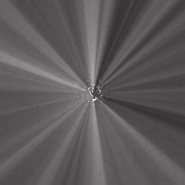 Разбитые камни или метеорит, летящий в туманном космическом фоне. 3d иллюстрация — стоковое фото
