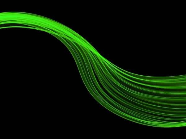 Streszczenie isilated helix Eco świeży zielony dym ogień na czarnym tle. Wiosna zdrowy ilustracja z lato — Zdjęcie stockowe