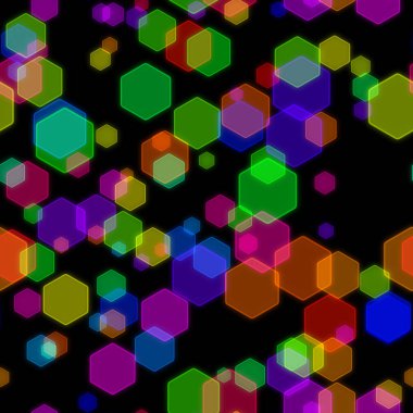 Soyut renkli bokeh dizayn etkileri sorunsuz şekilde desen