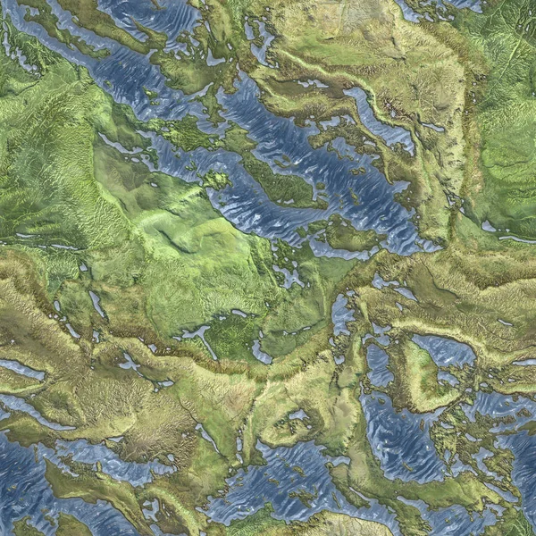 Vue aérienne depuis le plan aérien de montagnes avec des rivières ou des lacs sans soudure texture arrière-plan — Photo
