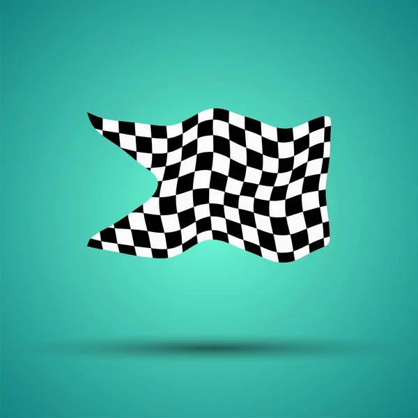 Racing background with checkered flag vector illustration. EPS10