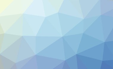 Tasarım olarak kullanılmak üzere birçok üçgenler arka plan soyut mavi renkli lowploly. Eps10 vektör