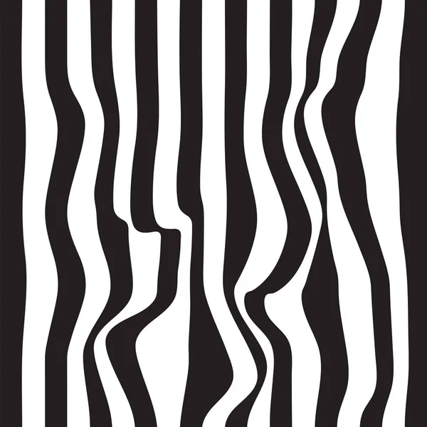 Gestreepte abstracte achtergrond. zebra zwart-wit afdrukken. Vectorillustratie. eps10 — Stockvector