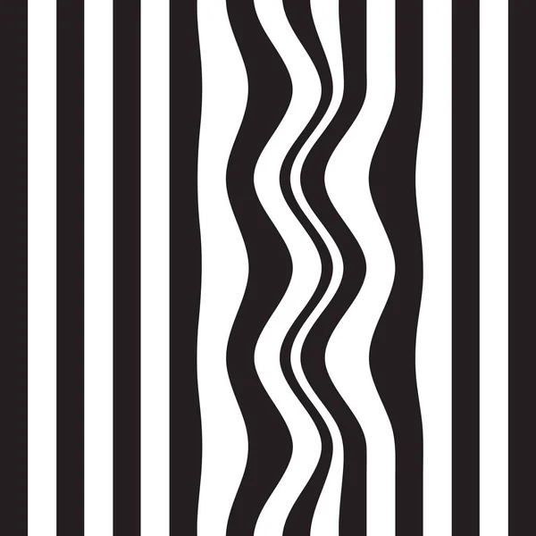 Striped abstract background. black and white zebra print. Vector illustration. eps10 — Stock Vector