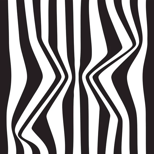 Gestreifte nahtlose abstrakte Hintergrund. schwarz-weißer Zebradruck. Vektorillustration. eps10 — Stockvektor