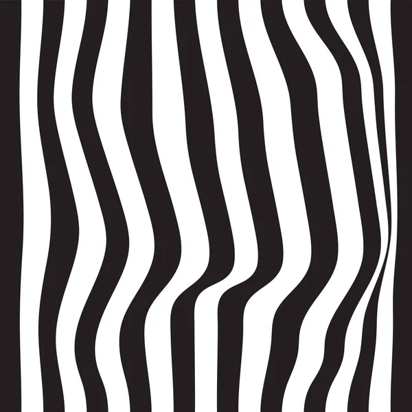 Gestreifte nahtlose abstrakte Hintergrund. schwarz-weißer Zebradruck. Vektorillustration. eps10 — Stockvektor