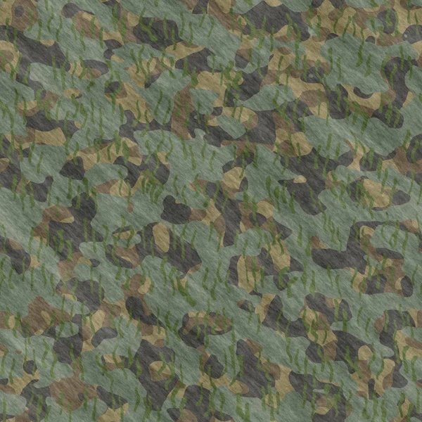 Álcázási minta háttér zökkenőmentes illusztráció. Klasszikus öltözködési stílus álcázza az ismétlődő nyomtatást. Zöld barna fekete olajbogyó színek erdő textúra — Stock Fotó