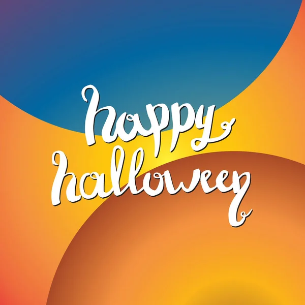 Happy Halloween belettering wenskaart ontwerp illustratie — Stockfoto