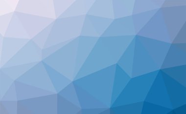 Tasarım olarak kullanılmak üzere birçok üçgenler arka plan soyut mavi renkli lowploly. Eps10 vektör