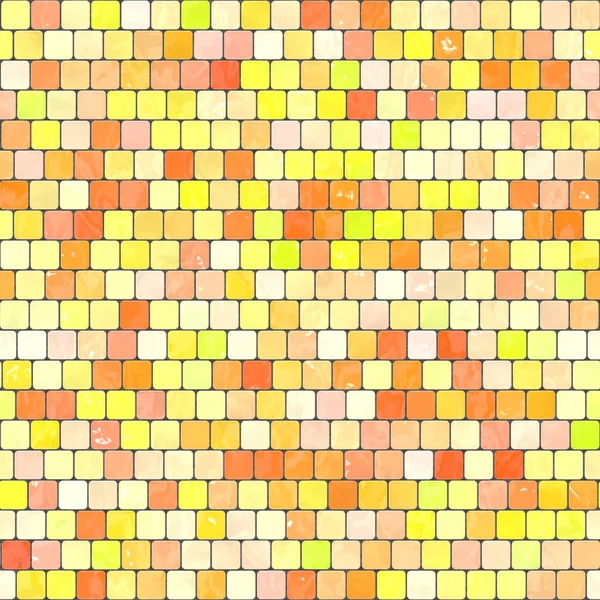 Seramik sarı turuncu mozaik yüzme havuzu veya mutfak arka plan sorunsuz doku — Stok fotoğraf