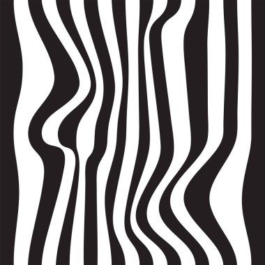 Çizgili soyut arka plan. siyah ve beyaz zebra baskı. Vektör sorunsuz illüstrasyon. eps10