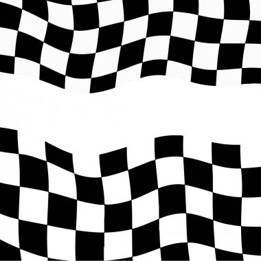 Arka plan damalı bayrak vektör çizim ile yarış. Eps10