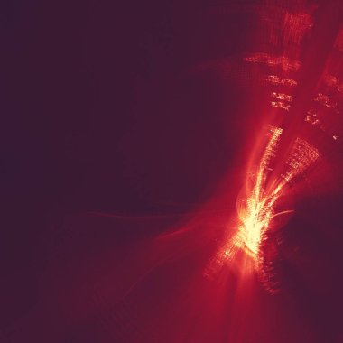 Minimalizm, poster, 3d İllüstrasyonu iç sahte. Beyaz çerçeveli duvar bir niş kaotik ötelenen kutuları blokları ile dolu