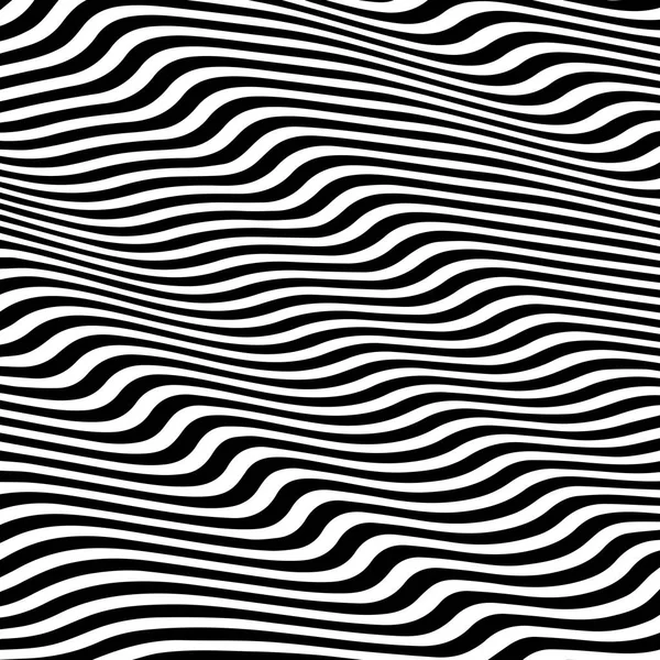 Csíkos absztrakt hullámos háttér. fekete-fehér zebra nyomtatása. illusztráció. Divat szövet modern hátteret — Stock Fotó