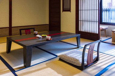 Takayama, Japonya'da Ryokan odası iç