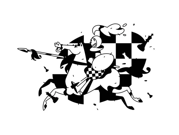 Иллюстрация Пешек Сиденье Векторная Иллюстрация Изображение Выделено Белом Фоне Персонаж — стоковый вектор