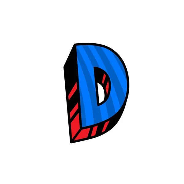 Λογότυπο Γράμμα Διάνυσμα Γραμμική Περίγραμμα Εικονίδιο Ογκομετρική Σημάδι Χρώμα Κεφαλαίο — Διανυσματικό Αρχείο