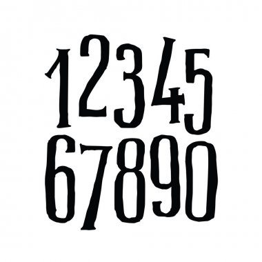 Parlak İngilizce yazı. Vektör. Doğrusal, kontur, hacimsel numaraları. İsometry, 3d. Dahice tasarım projeleri için yazı tipi. Tüm işaretler ayrıdır. Karikatür tarzı. Eğitim.