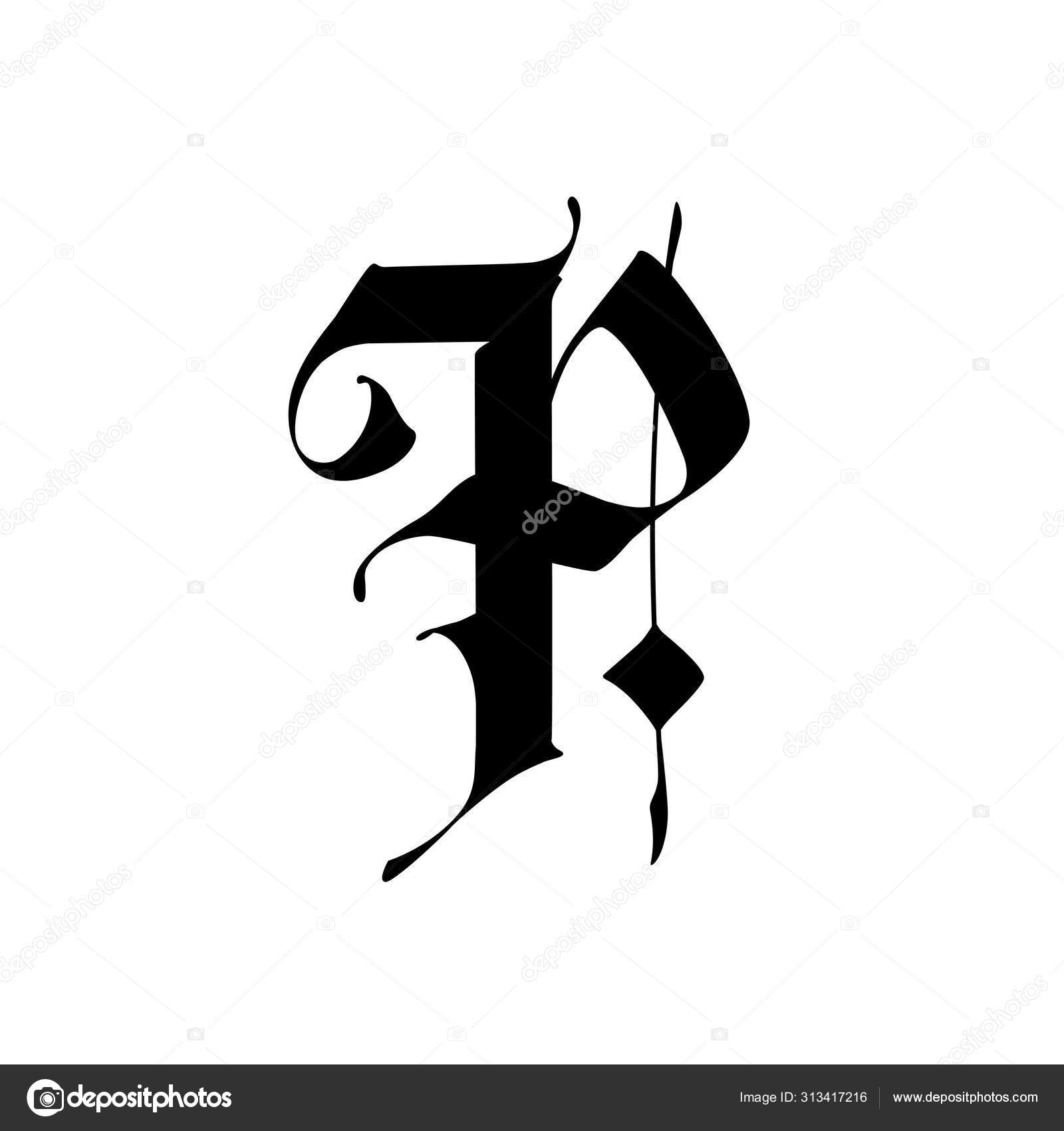 Letter Gothic Style Vector Alphabet Symbol Isolated White Background Calligraphy Vector Image By C Aemebius Mail Ru Vector Stock Letter Gothic Style Vector Alphabet Symbol Isolated White Background Calligraphy Vector Image By C Aemebius Mail Ru Vector Stock