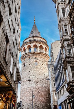 Istanbul seyahat kavramları. Istanbul galata Kulesi görünümü