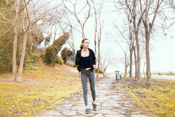 Formación Deportistas Área Aire Libre Estilo Vida Saludable Conceptos Deportivos — Foto de Stock