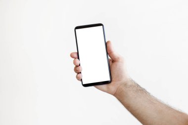 Dokunmatik ekran cep telefon, el kırpma yoluyla