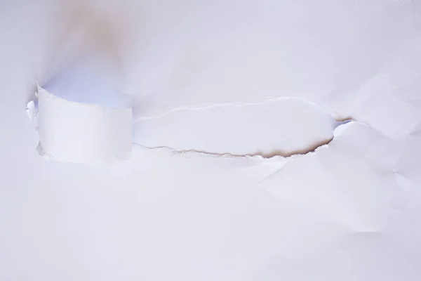 Torn paper on white background with clipping path.