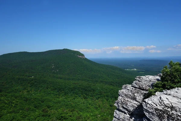 Pohled Pohoří Severní Karolíny Hanging Rock — Stock fotografie