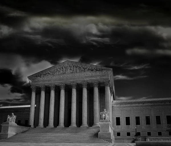 Corte Suprema Los Estados Unidos Washington Con Nubes Tormenta —  Fotos de Stock