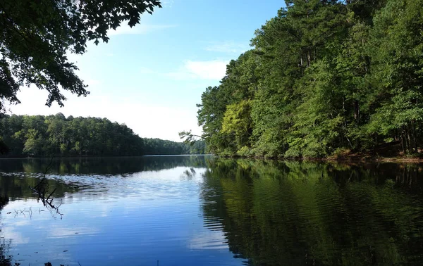 Вид Озеро Джонсон Популярный Городской Парк Роли Северная Каролина — стоковое фото