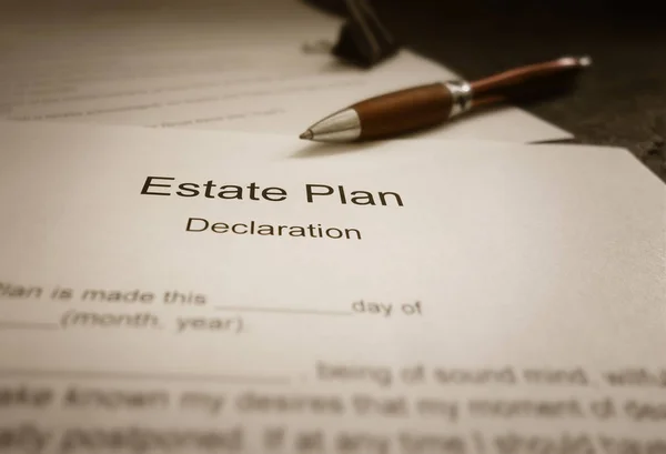 Estate Plan Document — Stock Photo, Image