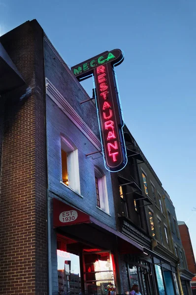 Raleigh Usa 2019 Mecca Restaurant Downtown Raleigh One Raleigh Oldest — Stock Photo, Image