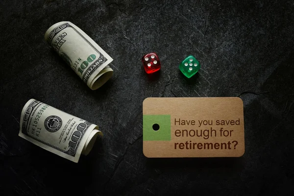 Saving for retirement planning — Stock Photo, Image